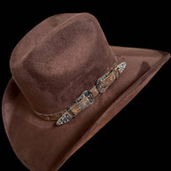 Leather Buckle Belt Hat Band