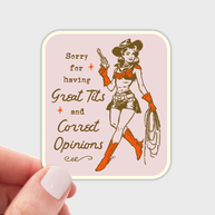 Sorry for Having Great Tits Sticker
