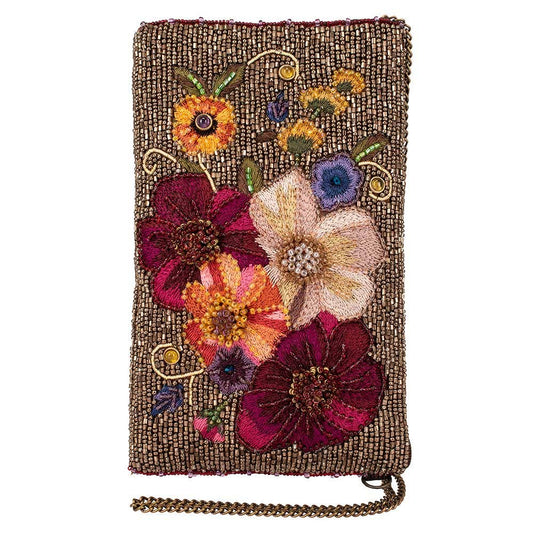 Budding Romance Crossbody Beaded Phone Bag