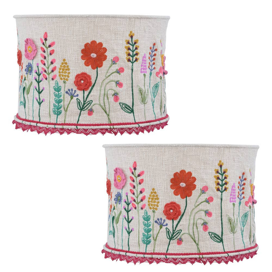 Cotton WILD FLOWERS Lampshade