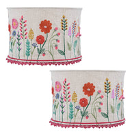 Cotton WILD FLOWERS Lampshade
