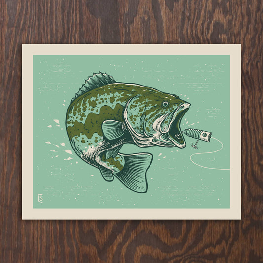 Largemouth Bass Screenprint