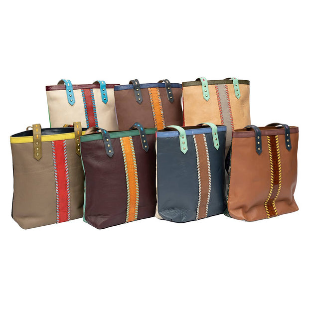 Bright Hair-on-Hide Tote