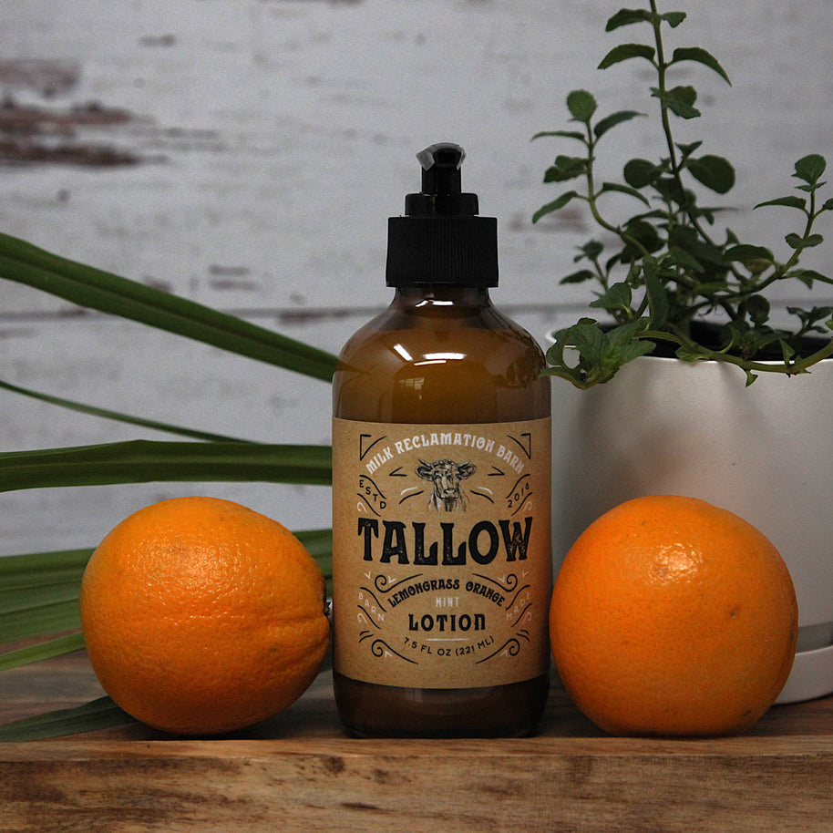 Tallow Lotion - Lemongrass, Orange, Mint
