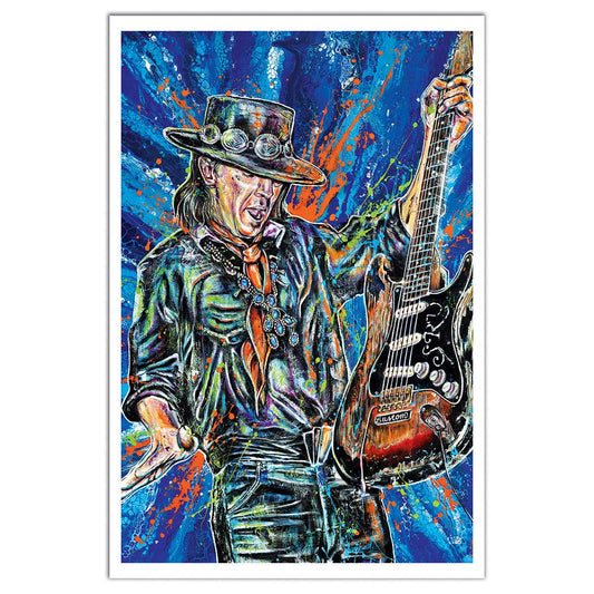 Stevie Ray Vaughan Art Print 12 x 18"