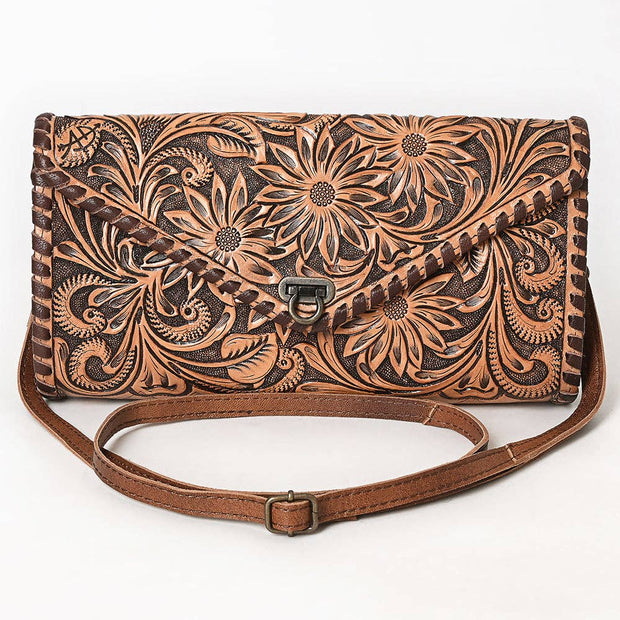 Tooled Leather Envelope Purse