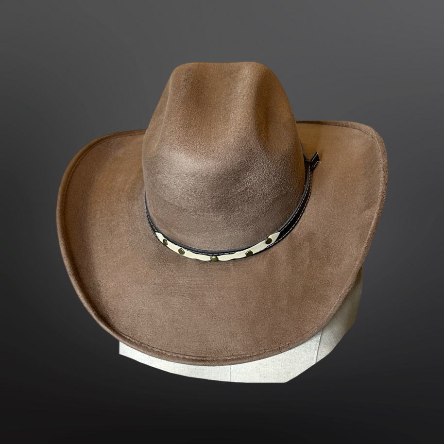 Vegan Suede Cowboy Hat 