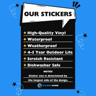 Outside I'm Hootin' Inside I'm Hollerin' Sticker