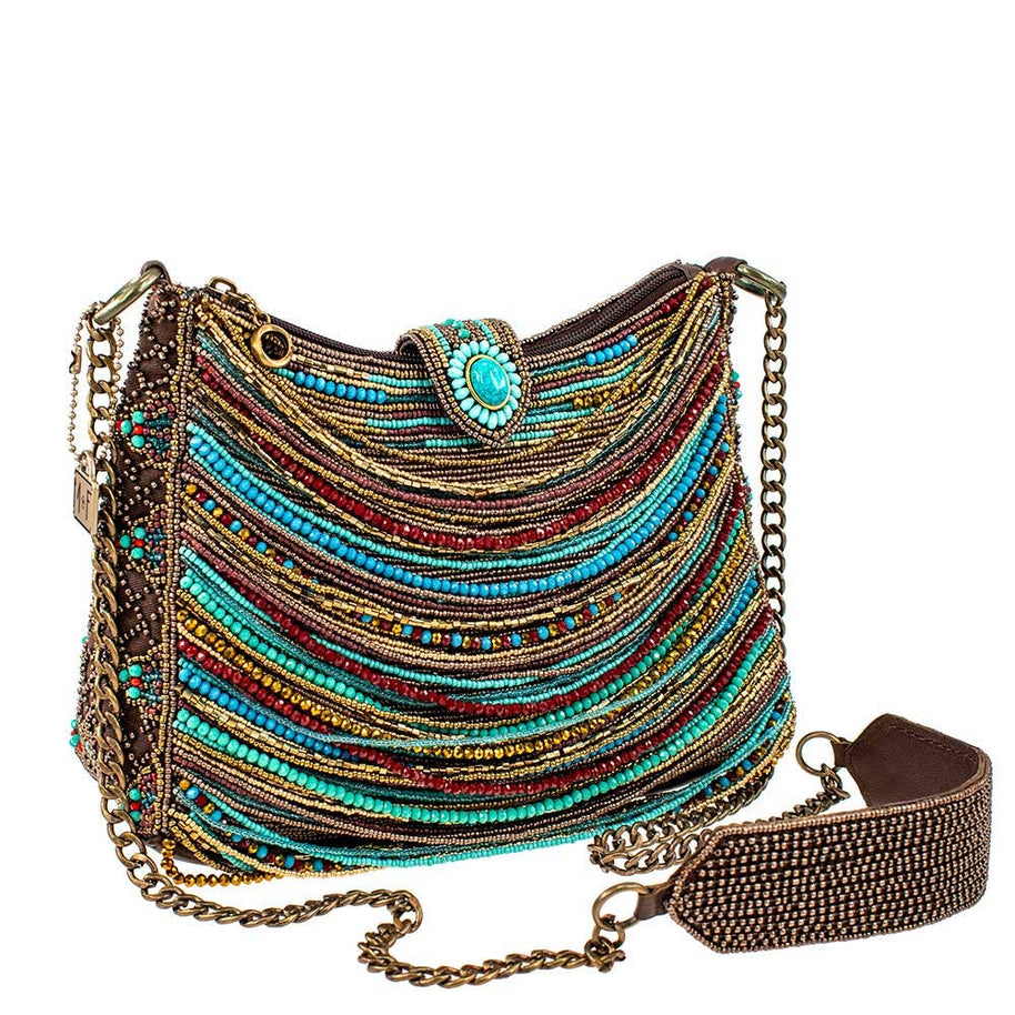 Beaded Strands Southwestern Crossbody Handbag