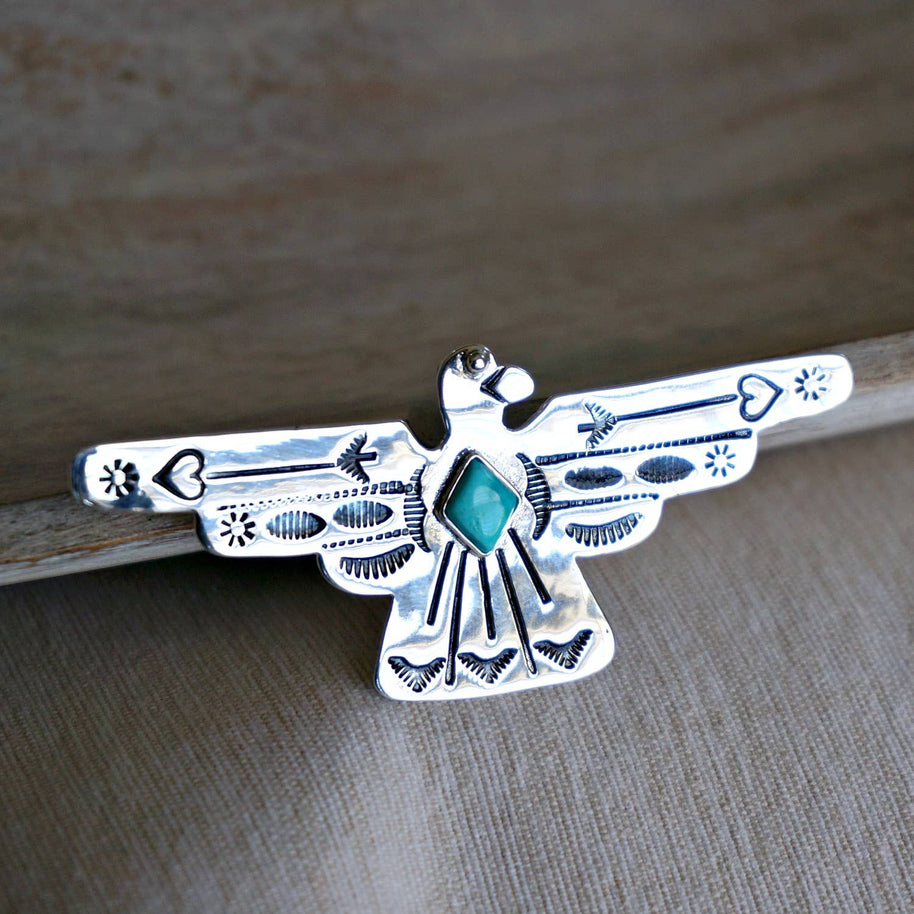 Peyote Bird Turquoise Necklace