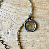 Labradorite Guardian Angel Necklace