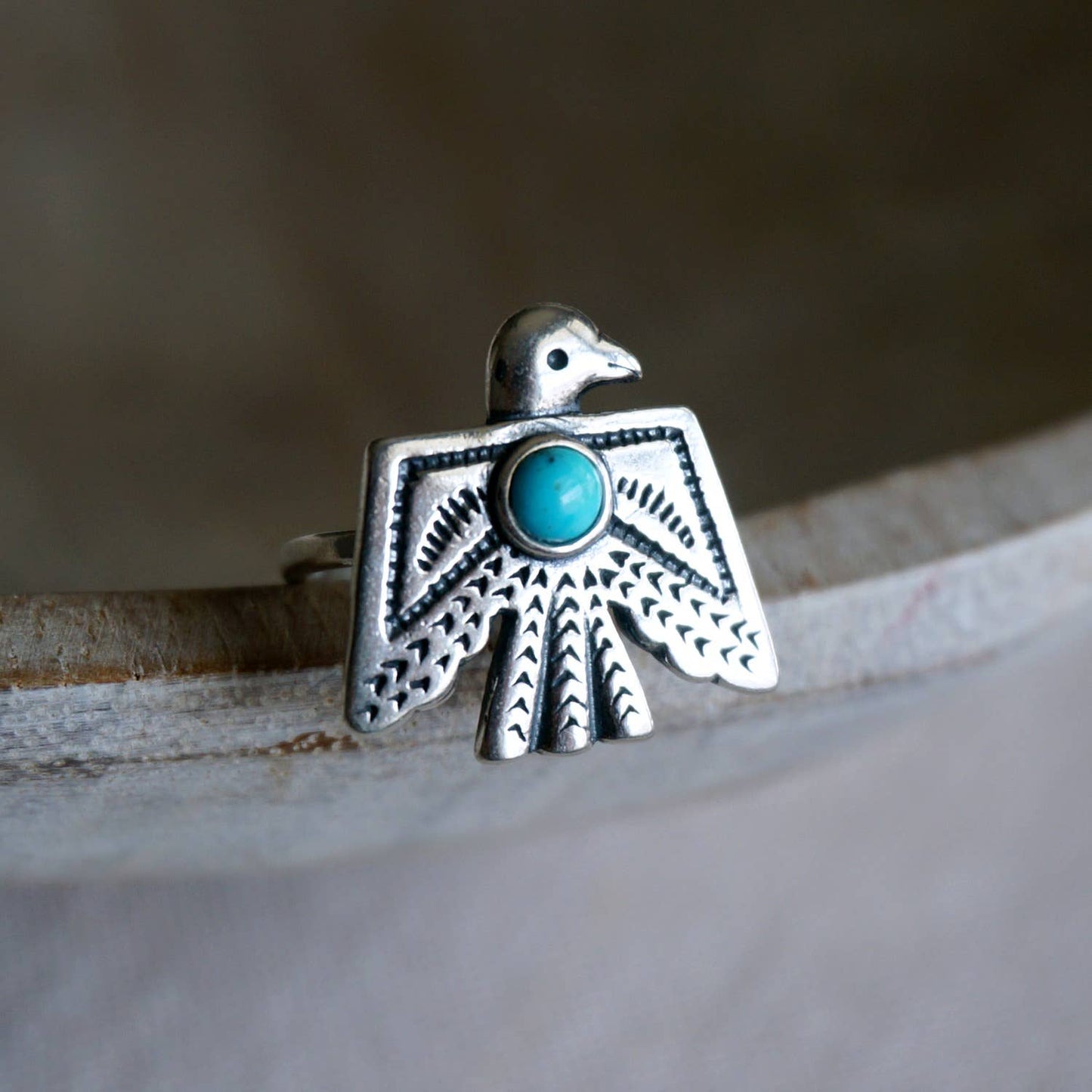 Thunderbird Turquoise Ring