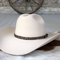 5-Strand Braided Horsehair Hat Band, Buckskin