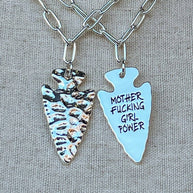 Girl Power Necklace in Silver