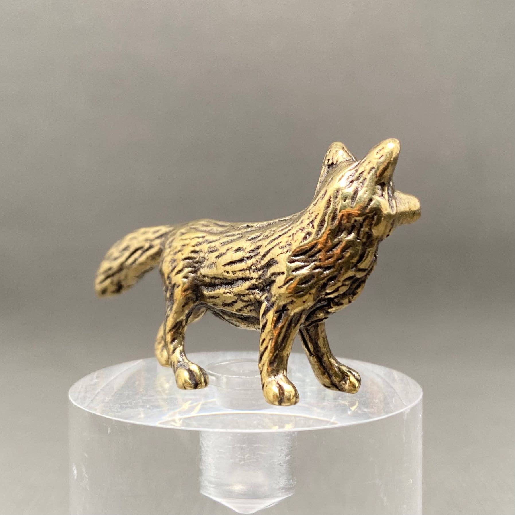 Fox Brass Figurine