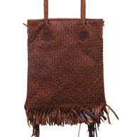 Weaved Leather Tote