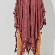 Lace Layered Hem Skirt