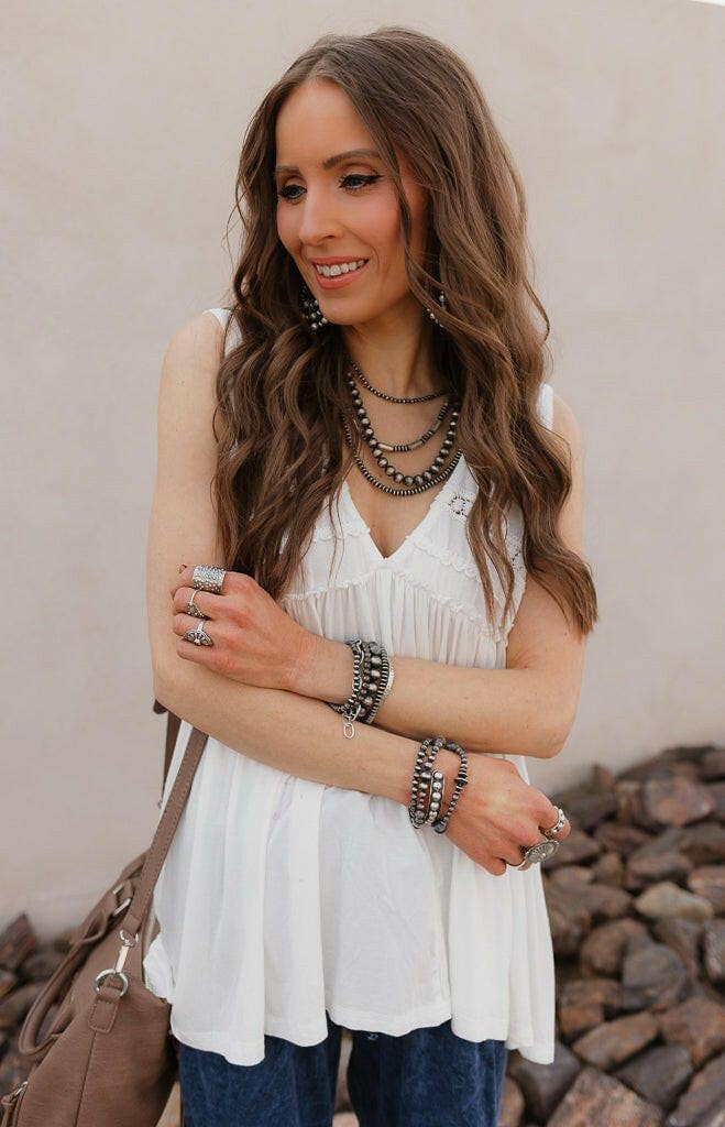 5mm Saucer Desert Pearl Necklaces