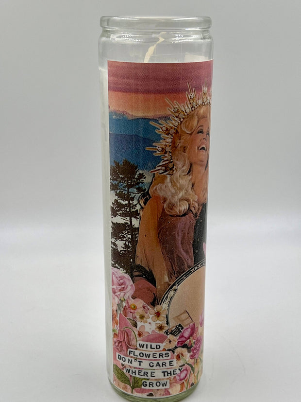 Dolly Parton Wild Flowers Prayer Candle