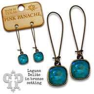 Square 10mm Swarovski® crystals earrings