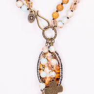 Emma Necklace in Amazonite and Jasper
