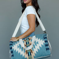 Lt. Blue Western Duffel Bag