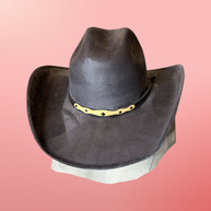 Vegan Suede Cowboy Hat 