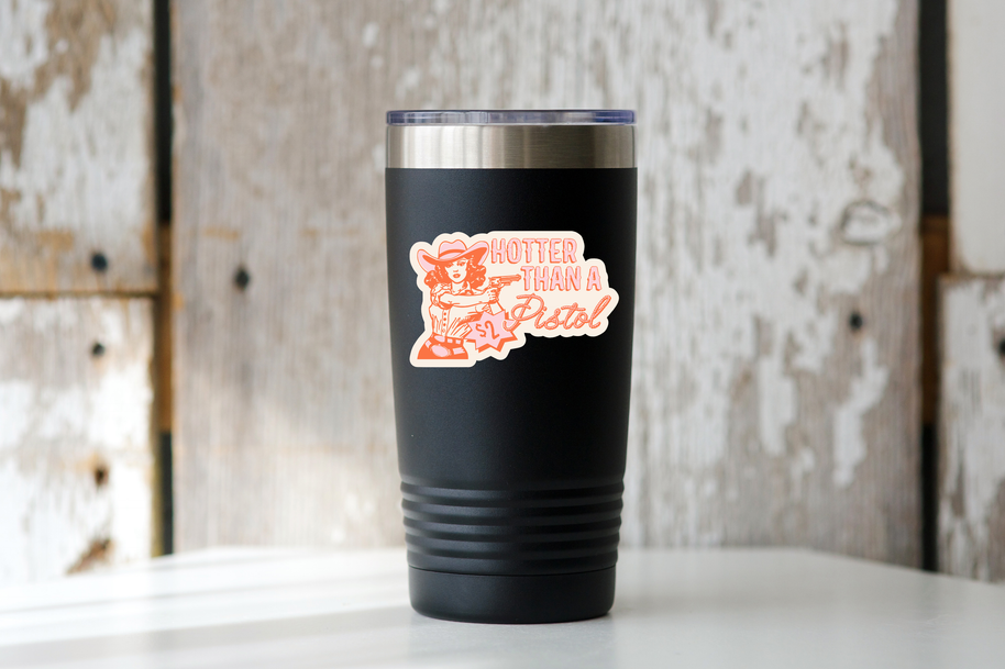 Hotter Than a Two Dollar Pistol Sticker