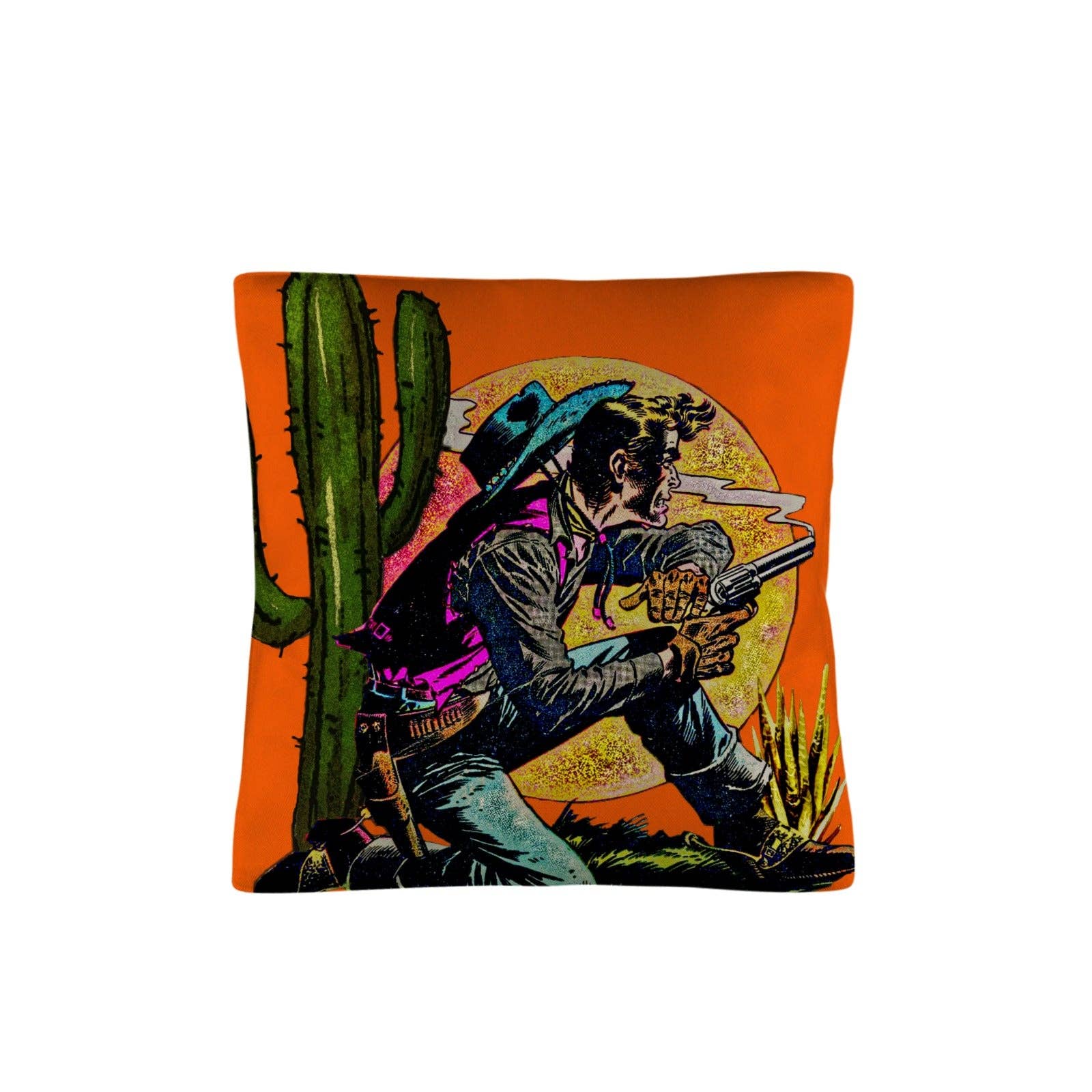 Wild West Cowboy Pillow