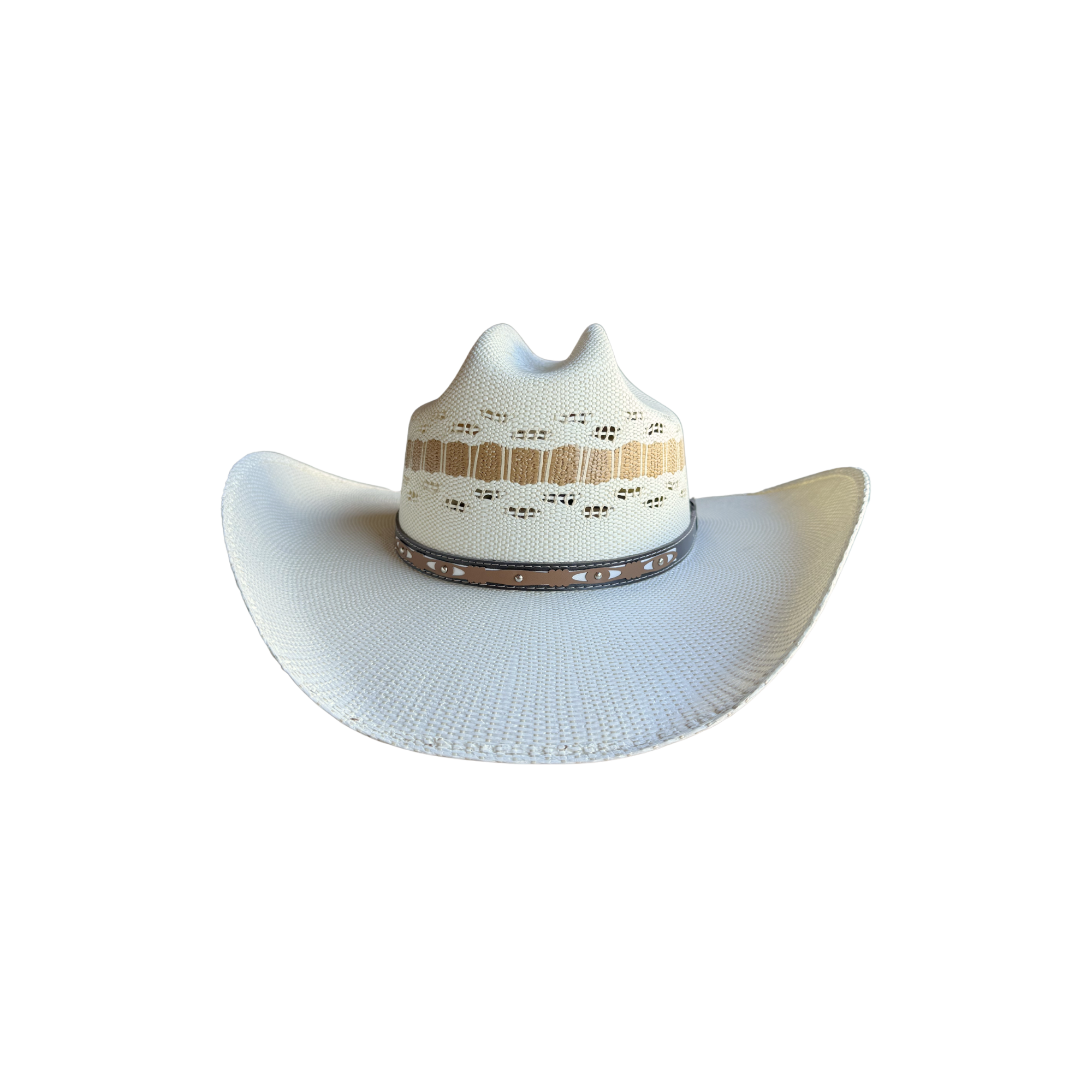 Unisex Cowboy Straw Natural Cattleman Hats