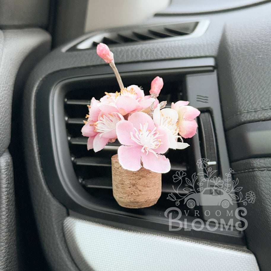Pink Cherry Blossom Vent Clip