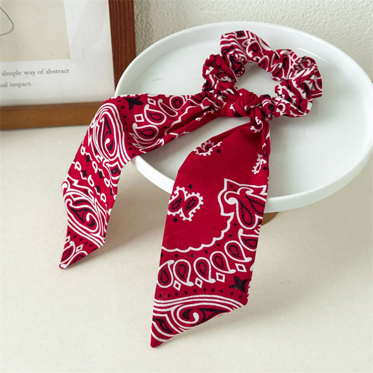Bandana Ribbon Scrunchie