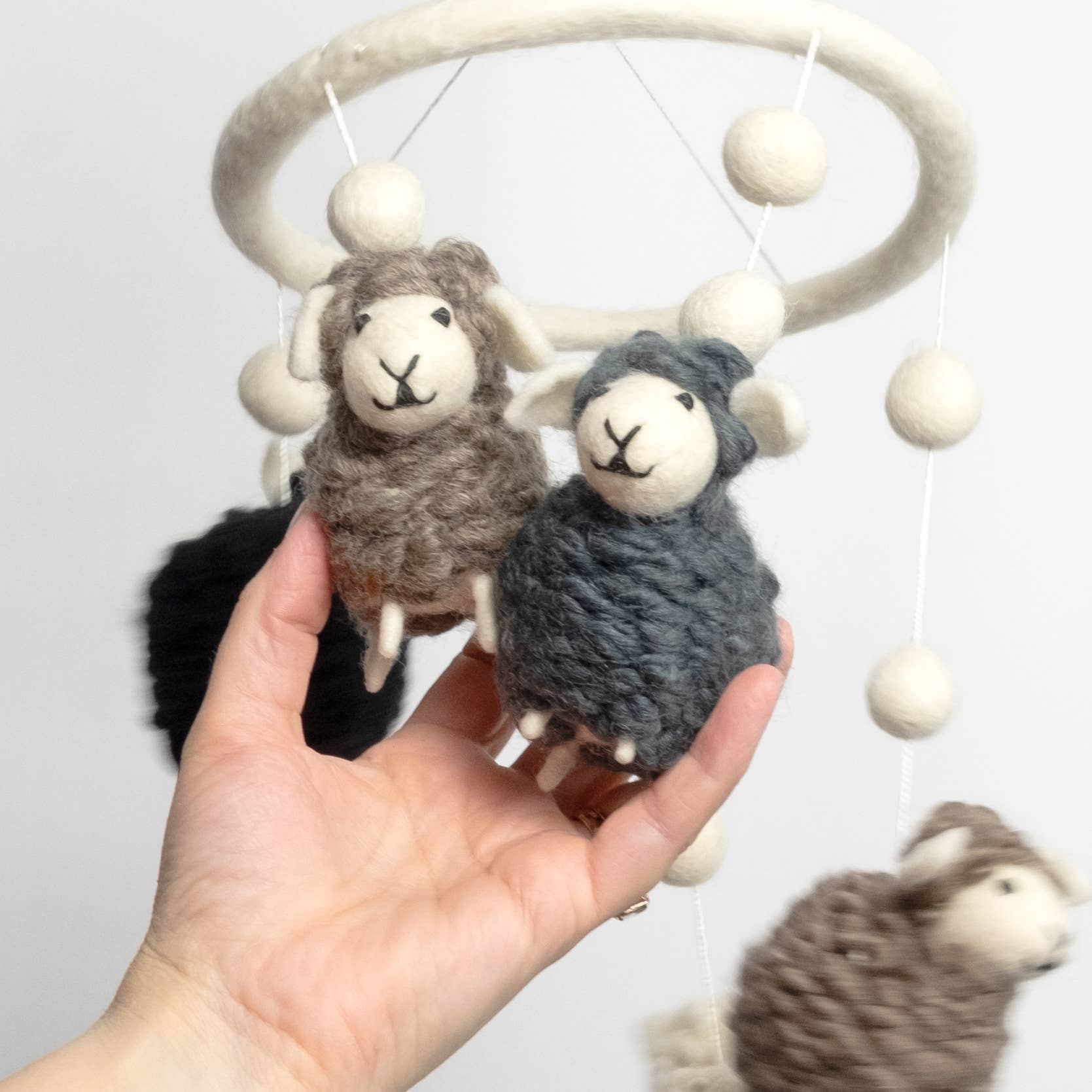 Baby Mobile - Natural Sheep