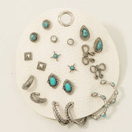 Assorted Antique Western Boho Earrings Set