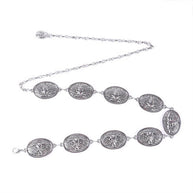 Oval Longhorn concho Belt