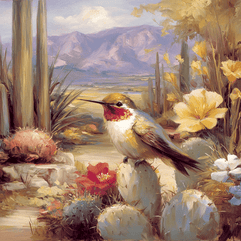 Sonoran Desert Hummingbird Art Print