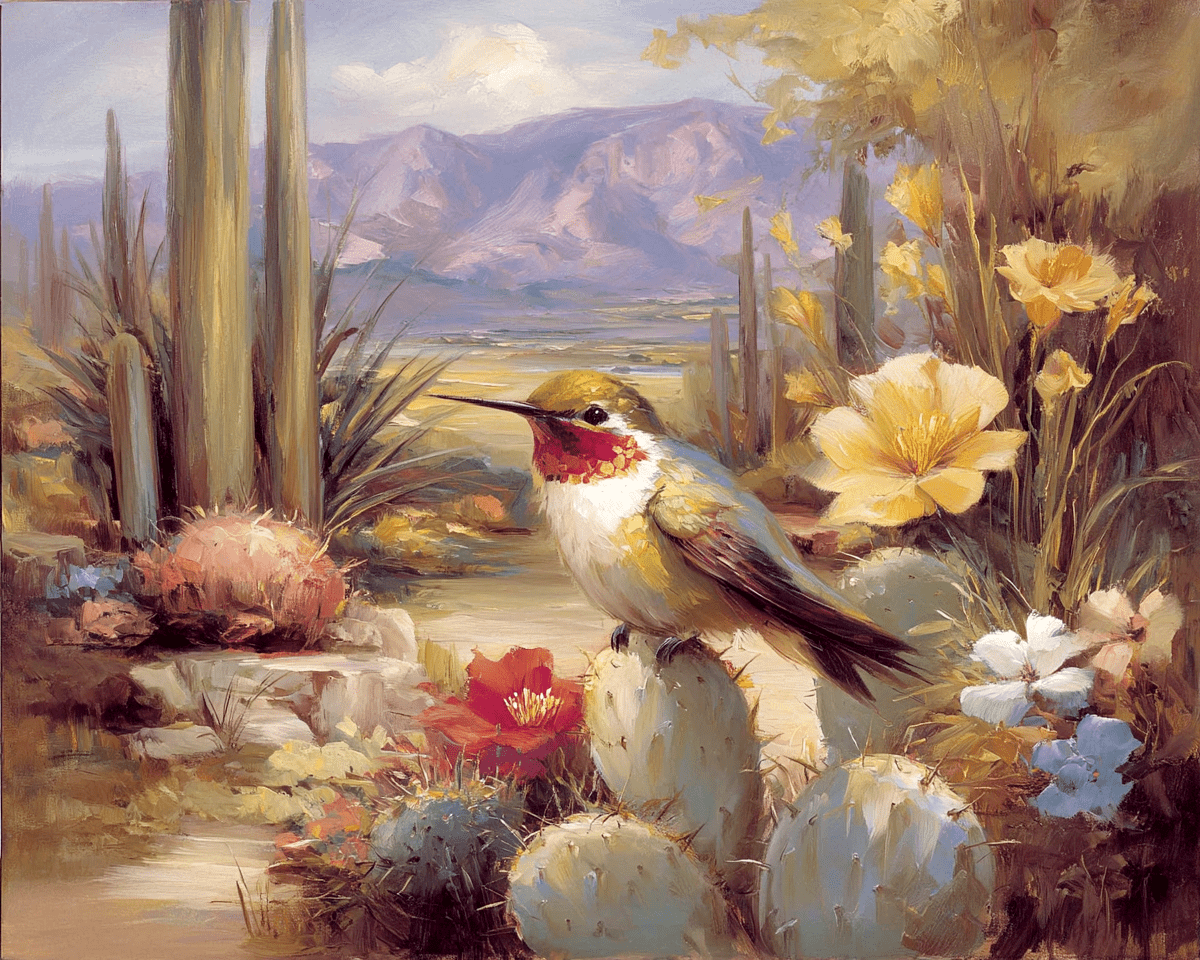 Sonoran Desert Hummingbird Art Print