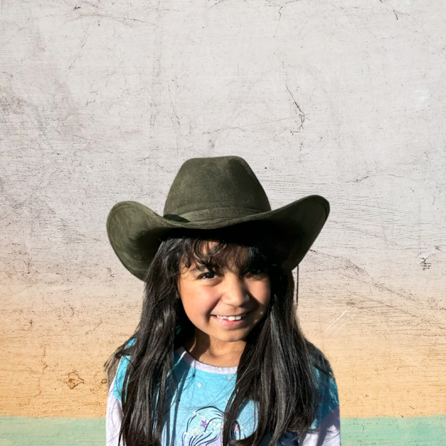 Kids Cowboy Hat Vegan Suede