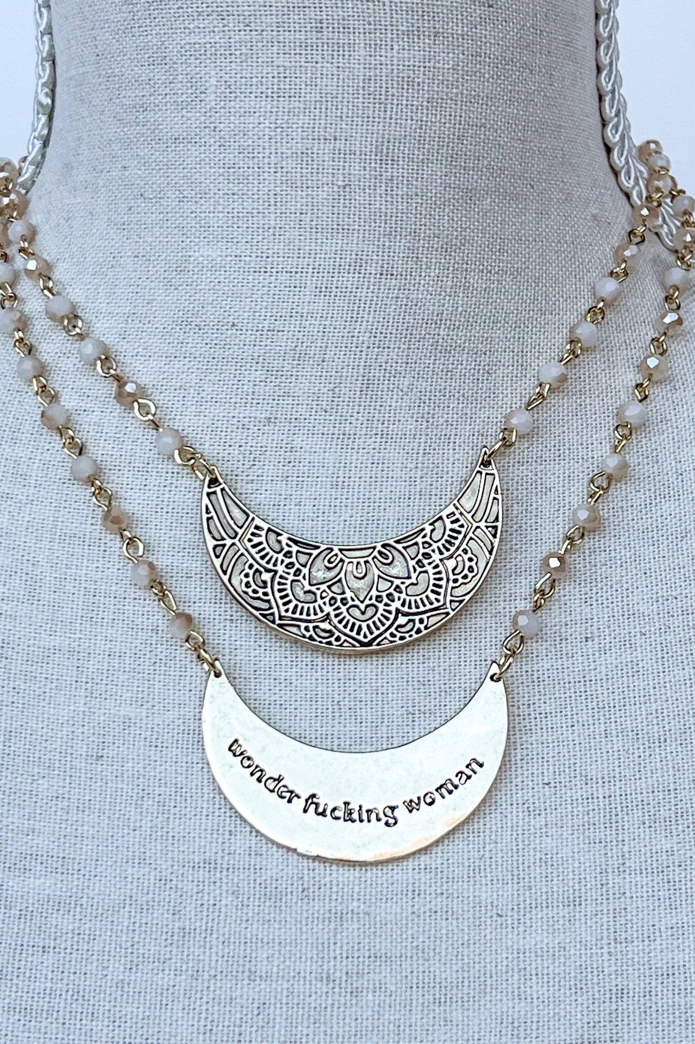 Wonder Woman Necklace in Gold