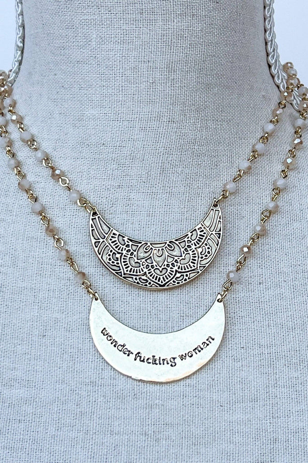 Wonder Woman Necklace in Gold