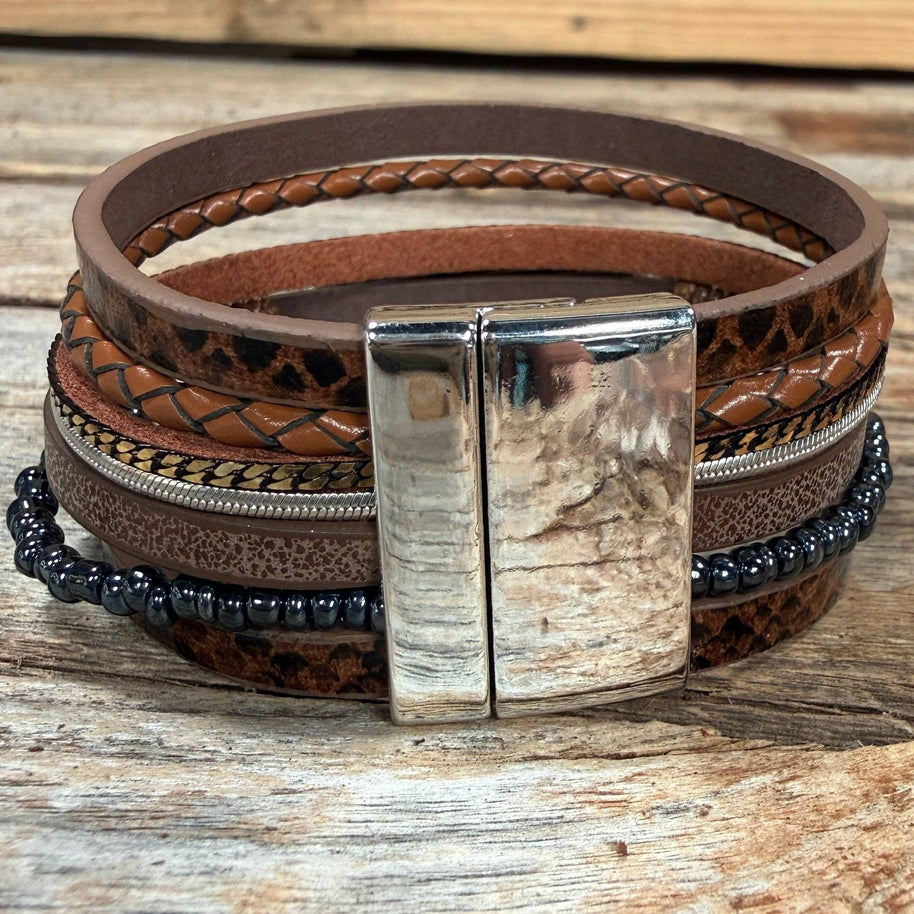 Brown Boho Multi Bracelet