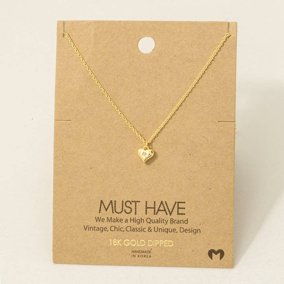 Mini Heart Pendant Necklace