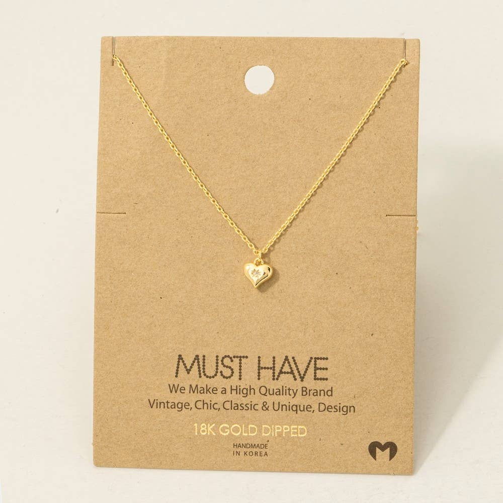 Mini Heart Pendant Necklace