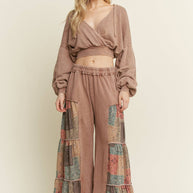 Tiered Boho Wide Leg Pants