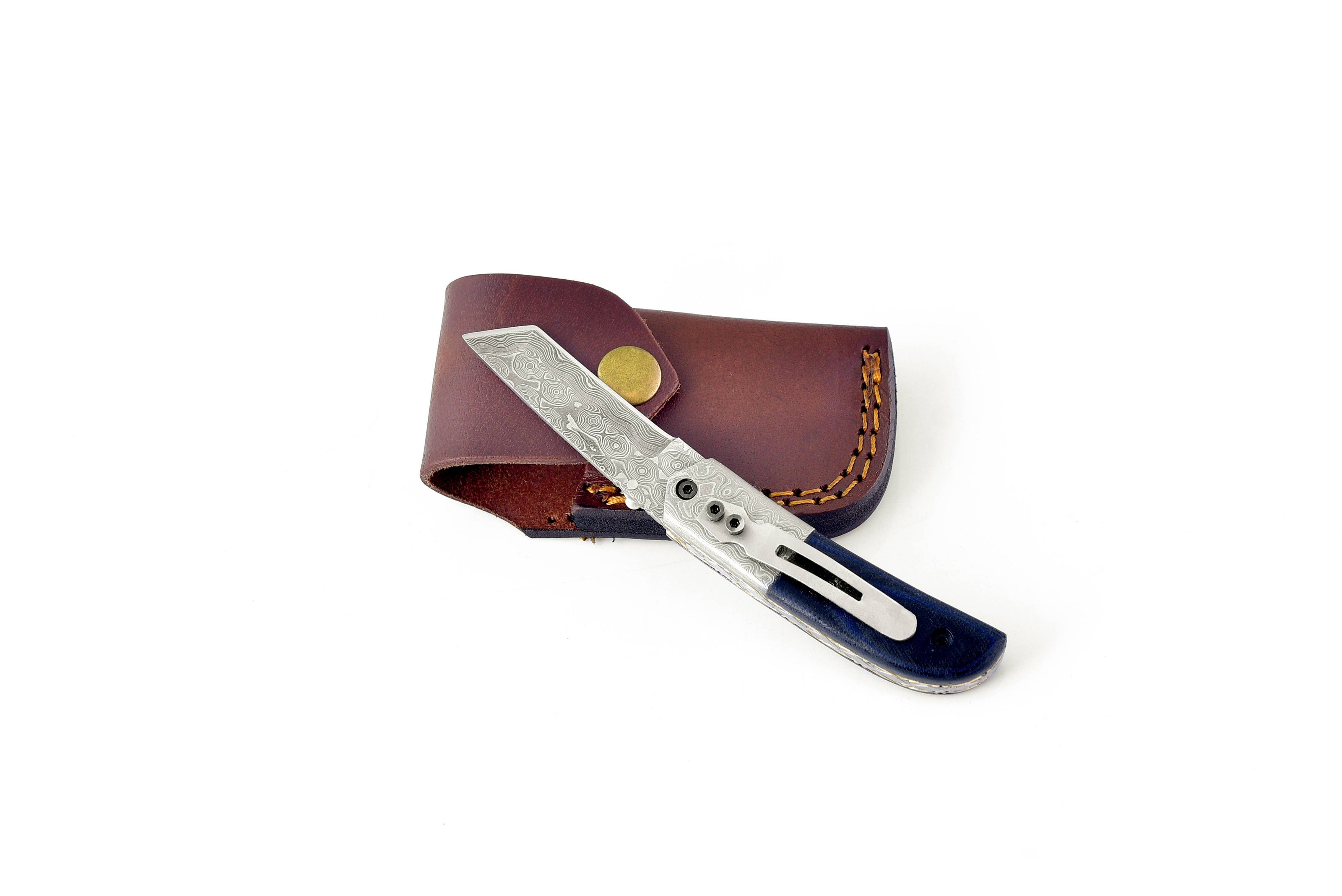 Titan's Navy Blue Damascus Utility Pocket TF-036