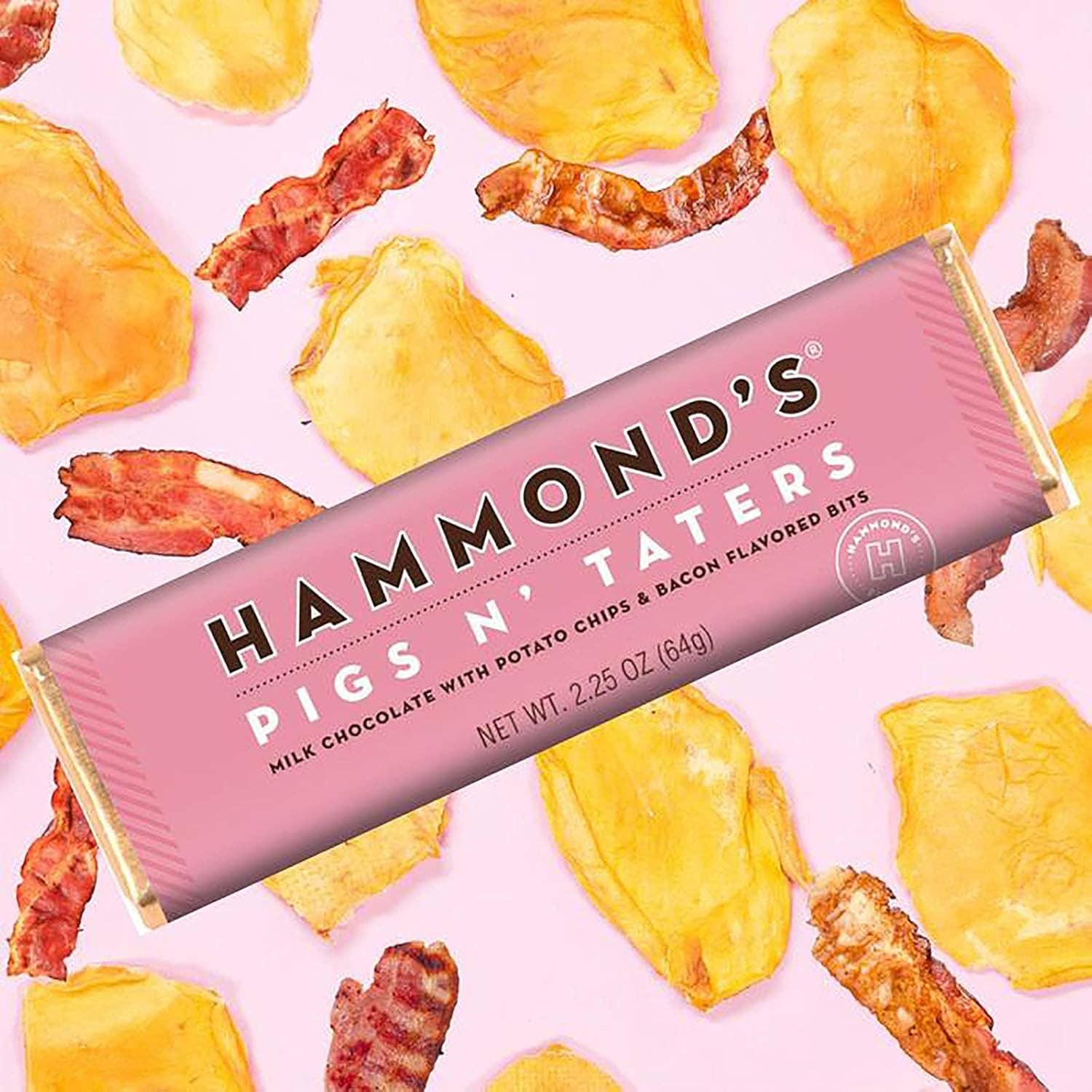 Candy Bar - Milk Chocolate - Pigs N' Taters - 2.25 oz