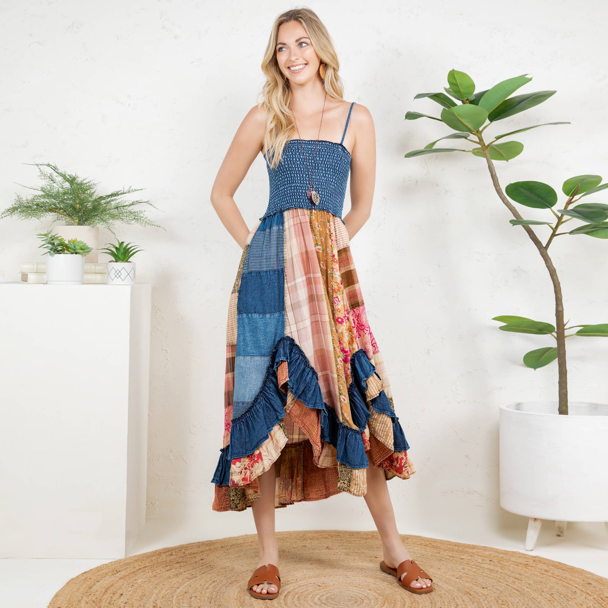 Smocked Ruffle Dress