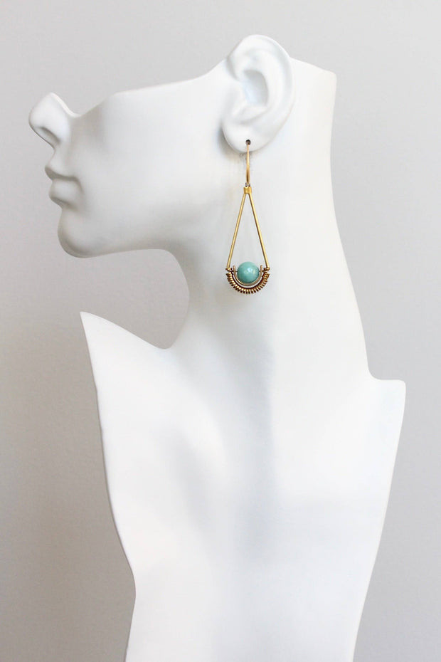 Amazonite earrings