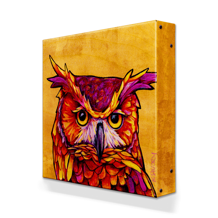 Owl Metal Box Art
