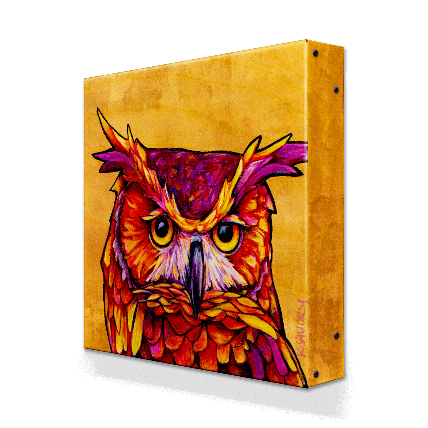 Owl Metal Box Art